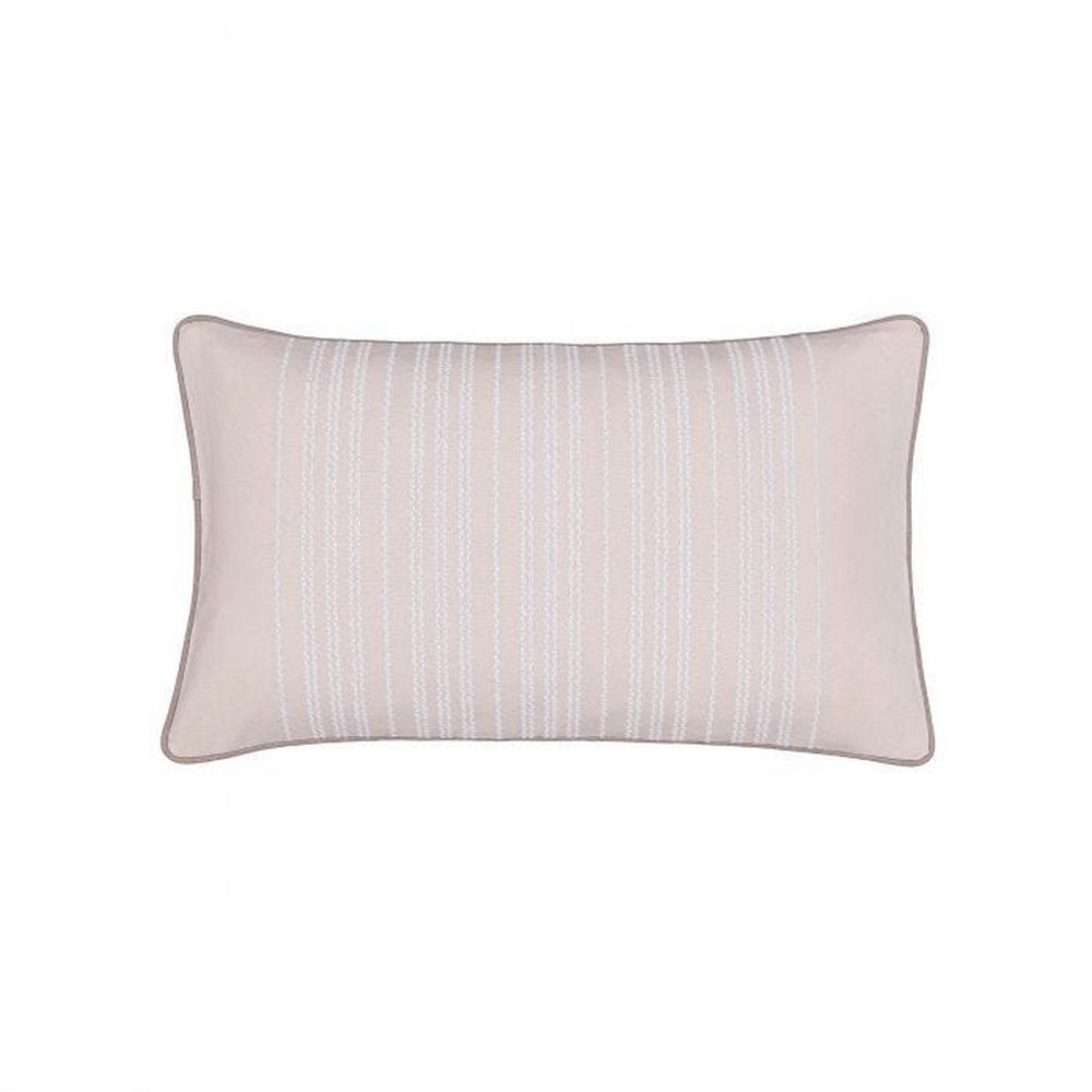 Ena Stripe Cushion By Murmur in Heather Purple